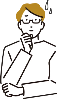 展示場巡りに疲弊する父親のイラスト